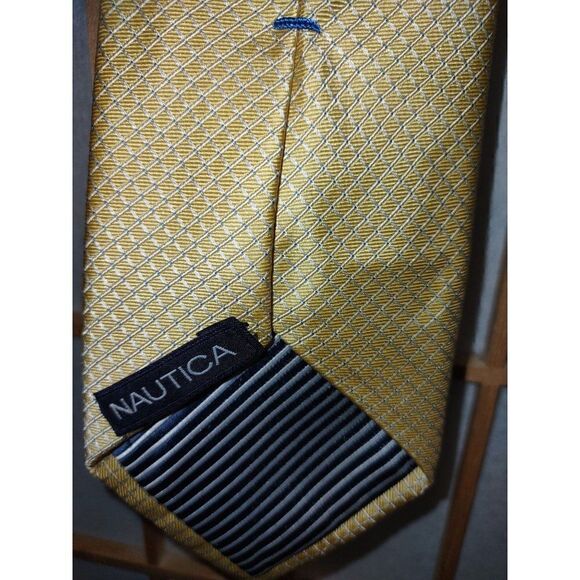 Nautica Yellow Silk Tie   - Picture 4 of 9